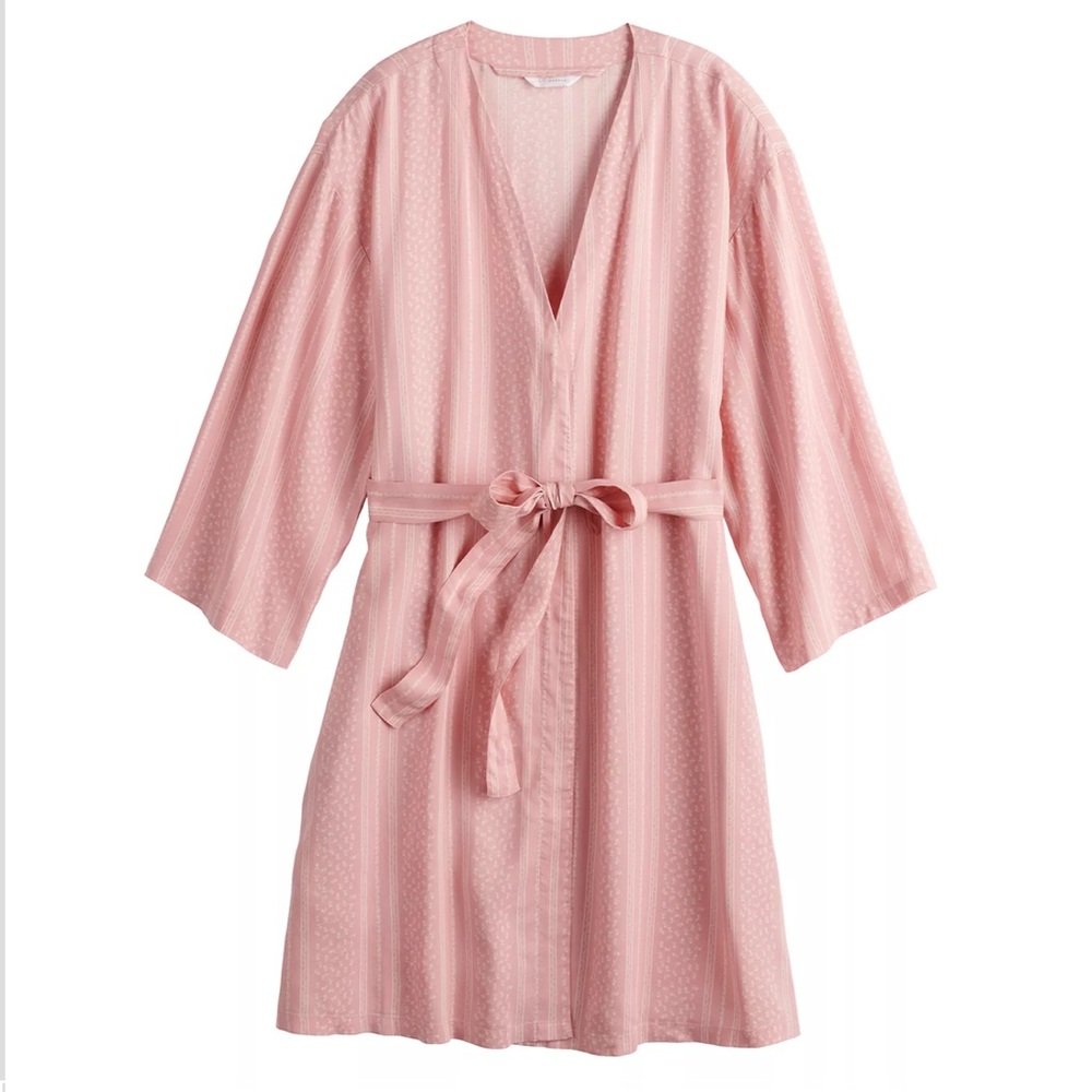 Women's‎ LC Lauren Conrad Challis Wrap Robe Pink XS